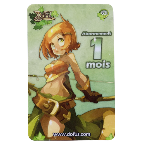Carte n°63 : Abonnement 1 mois