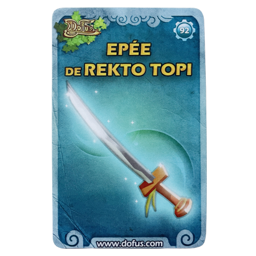 Carte n°92 : Épée de Reckto Topi